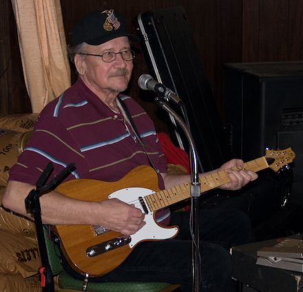 My uncle Dave playing at the Maple Leaf Inn.